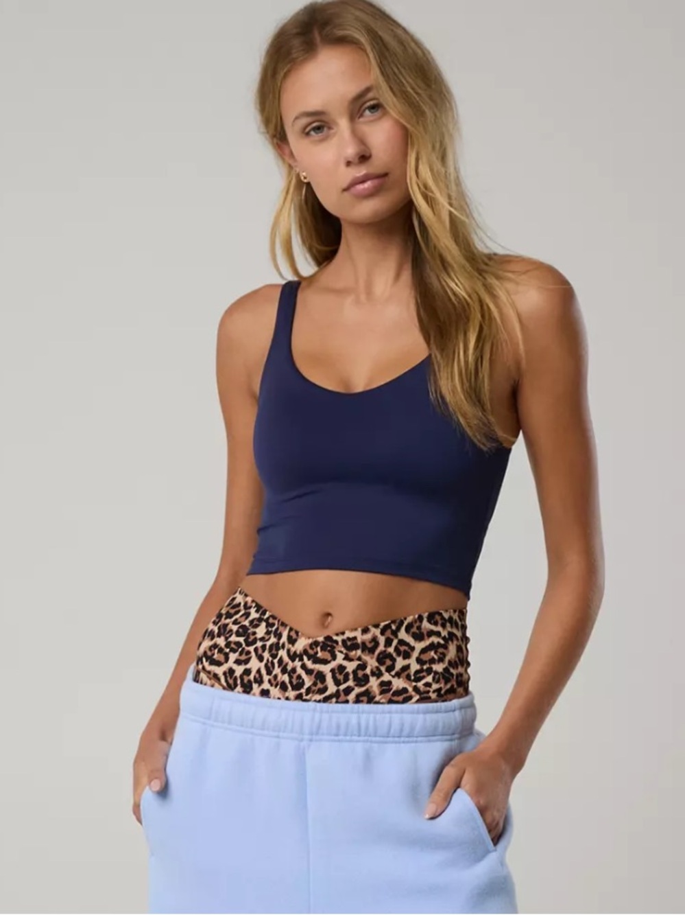 NWT OFFLINE By Aerie Real Me Low Key Longline Sports Bra